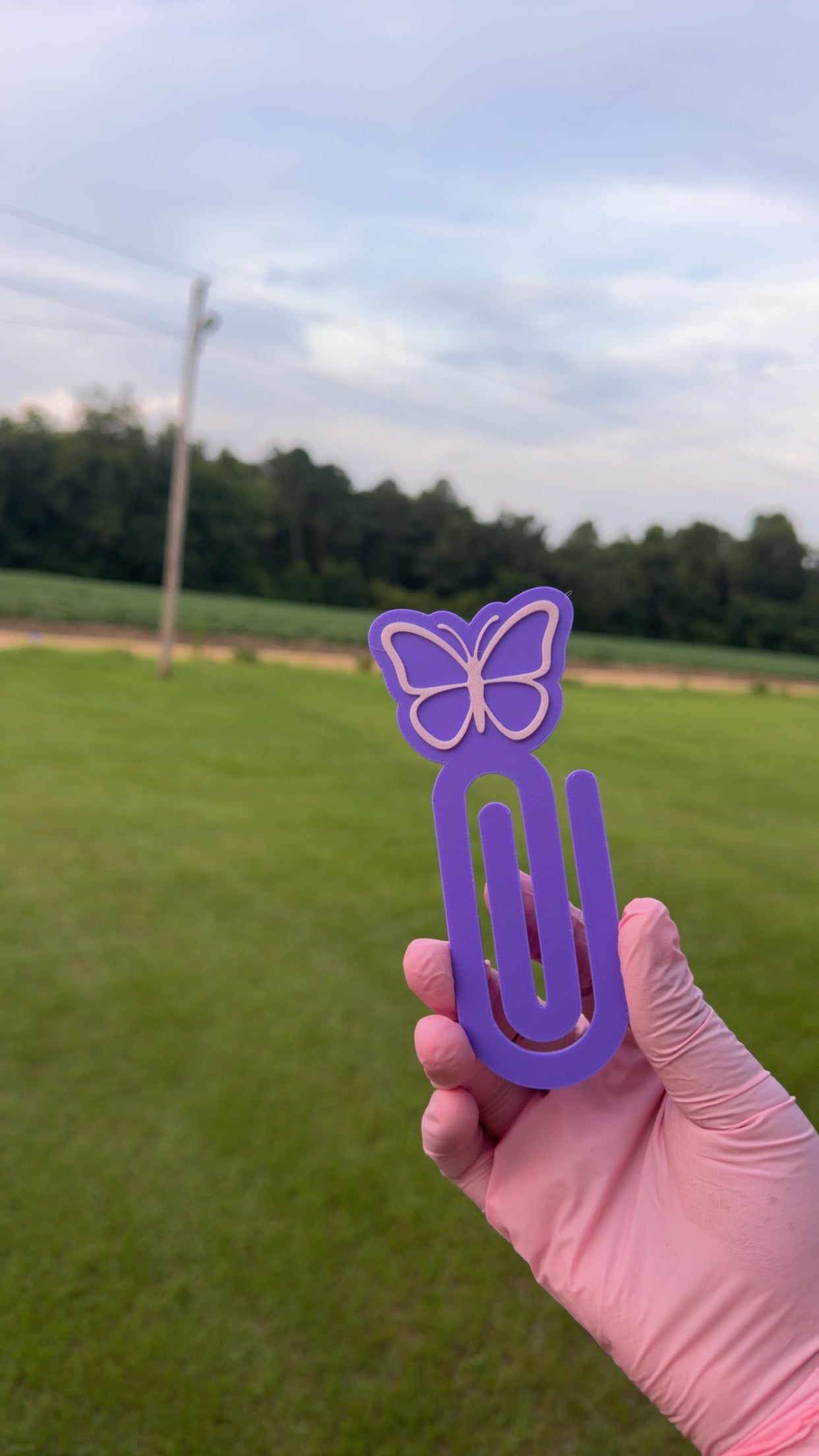 Jumbo Butterfly paper clip/ bookmark