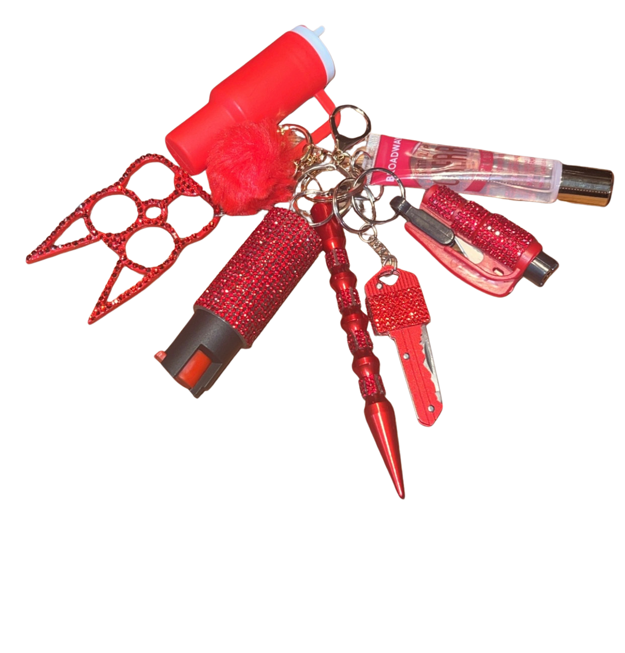 Luh Red Self Defense Keychain Set