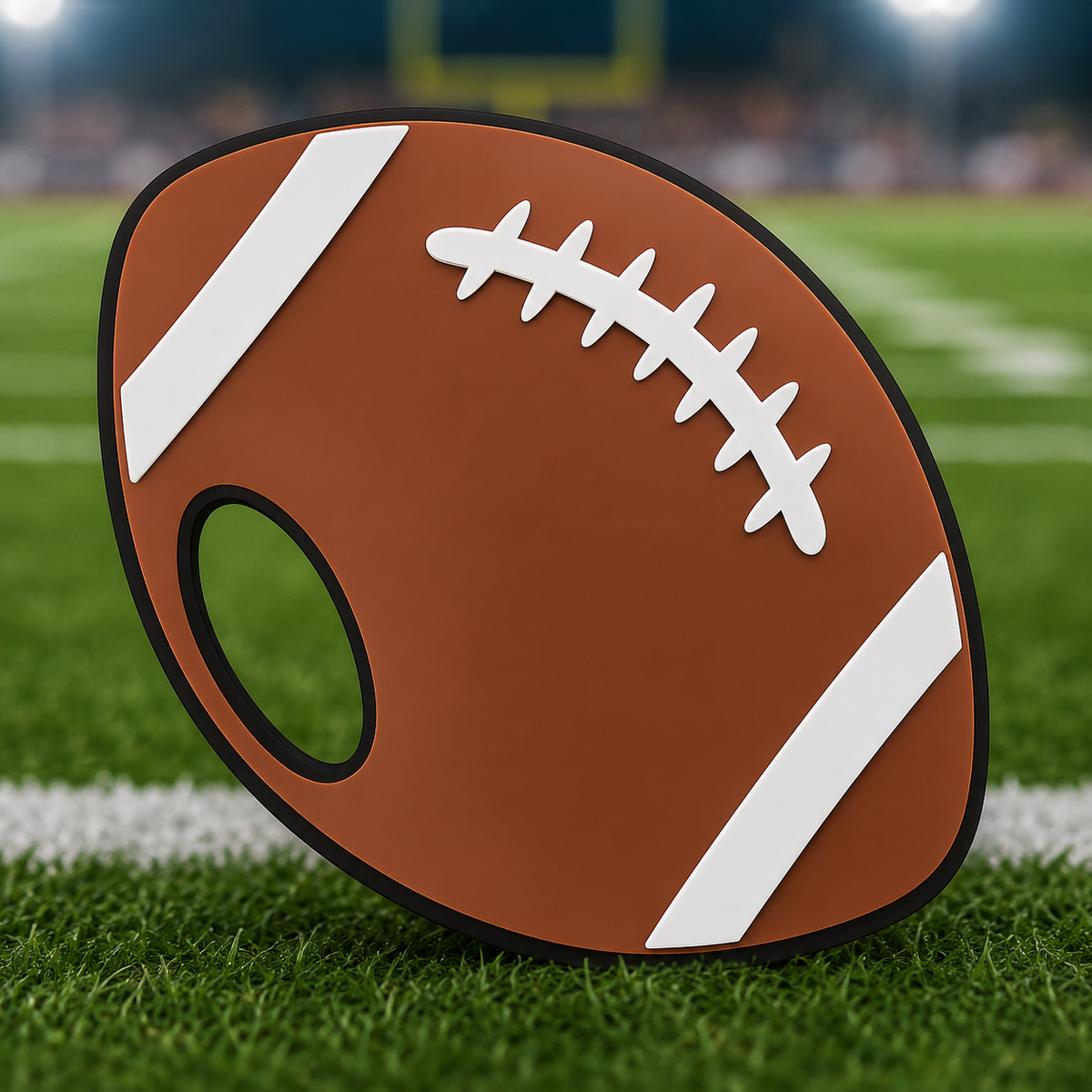 Football Shaped Hand Held Fan