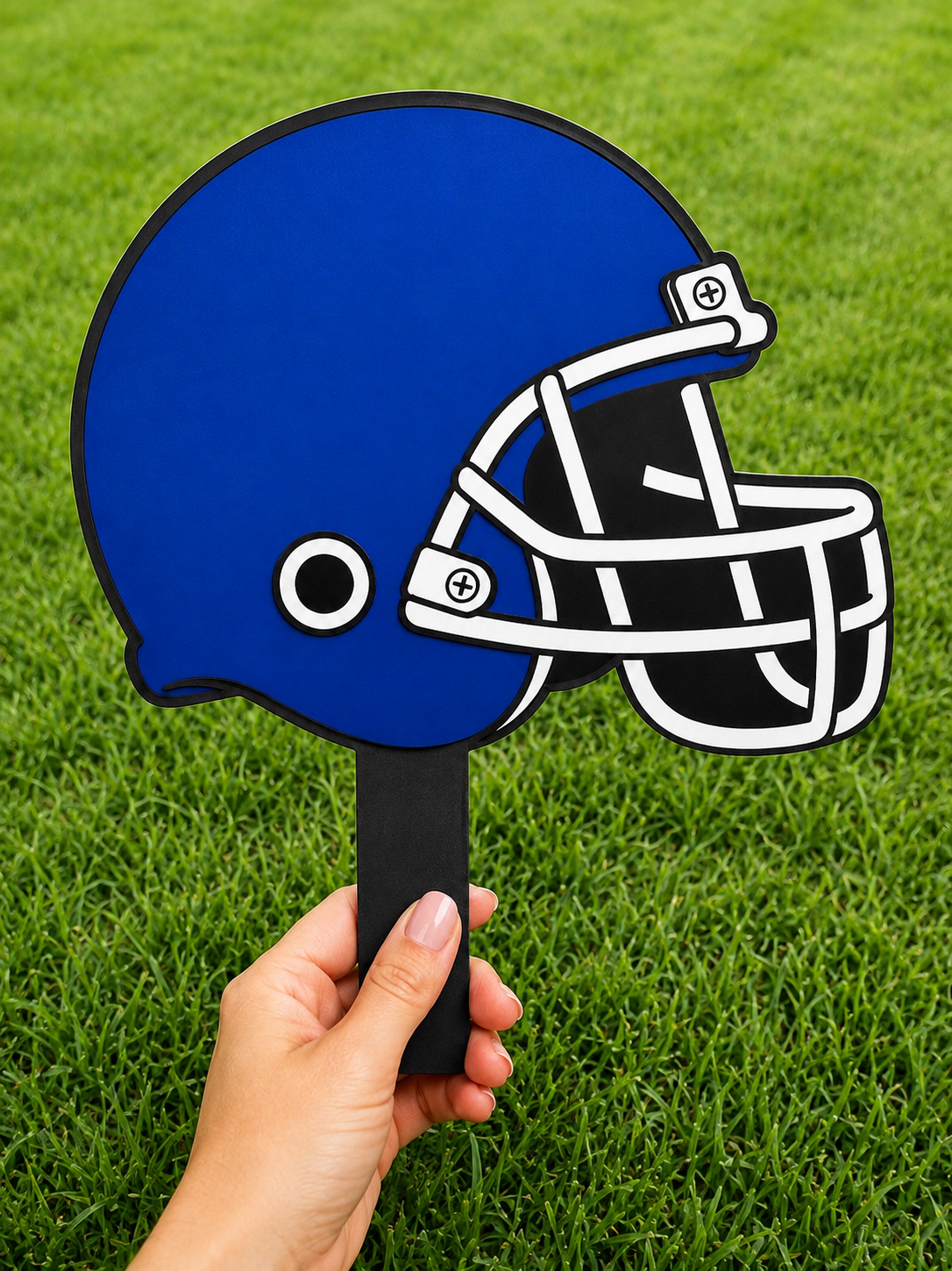 Football Helmet Hand Fan