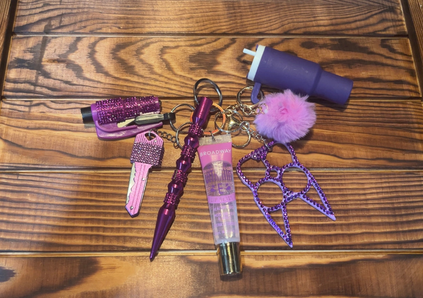 Purple Haze Self Defense Keychain Set