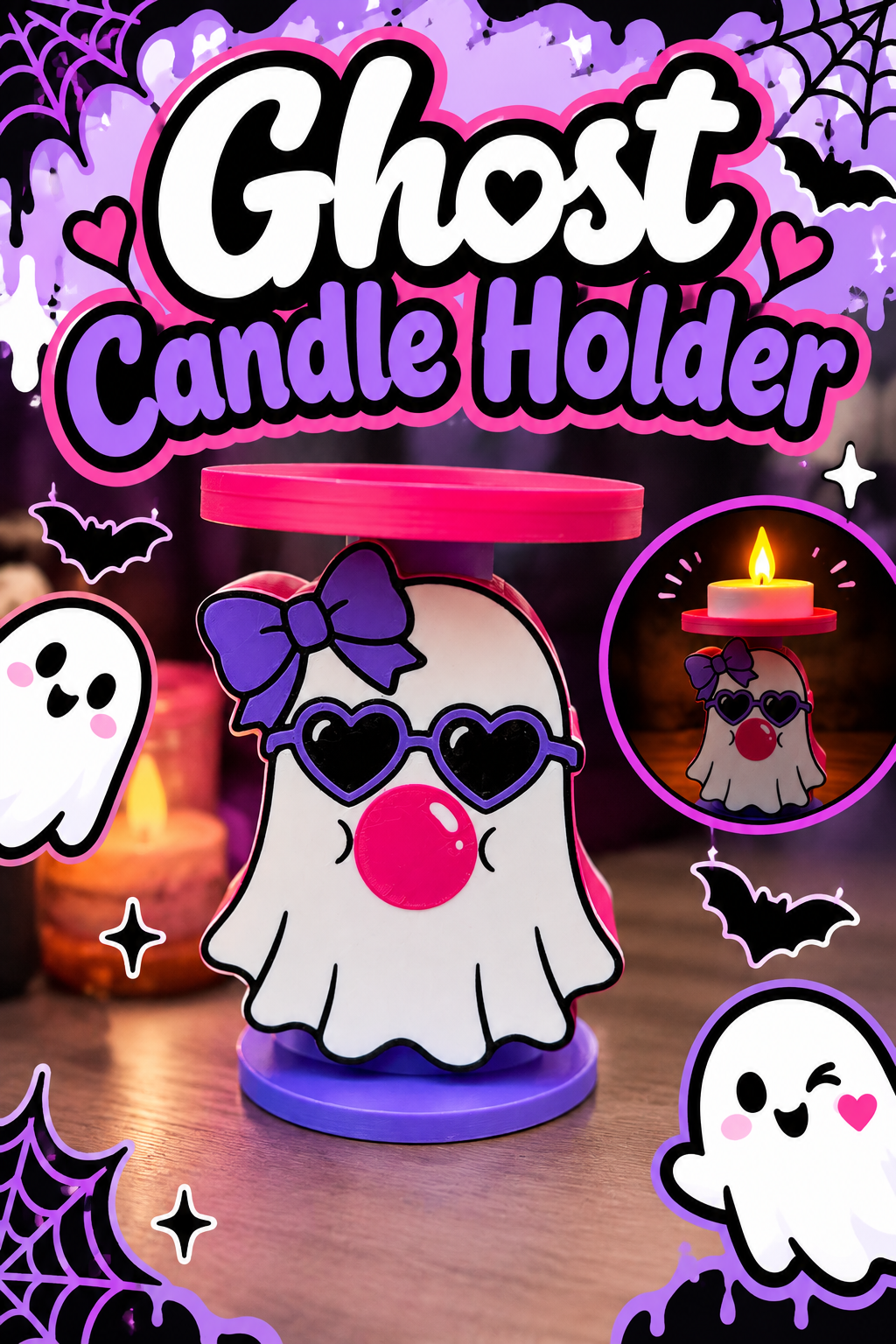 Boujee Ghost Candle Holder