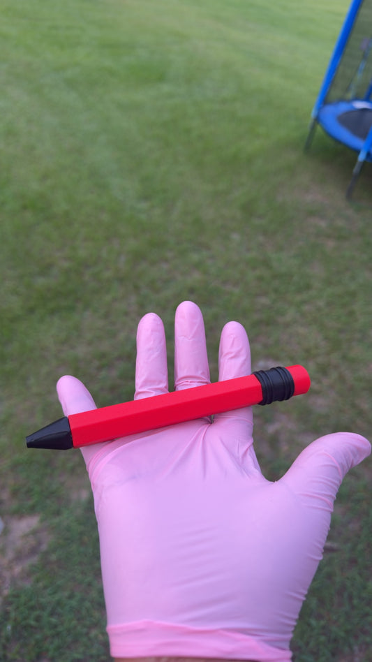 Jumbo Red & Black Pencil Pen