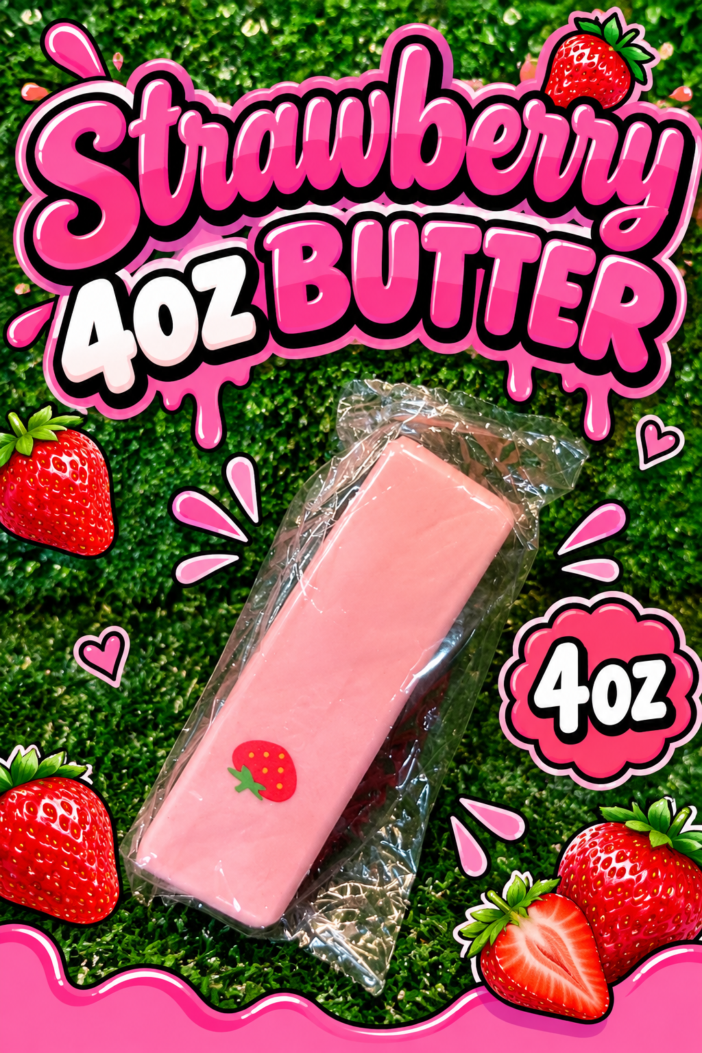Strawberry 4oz Butter Squishy
