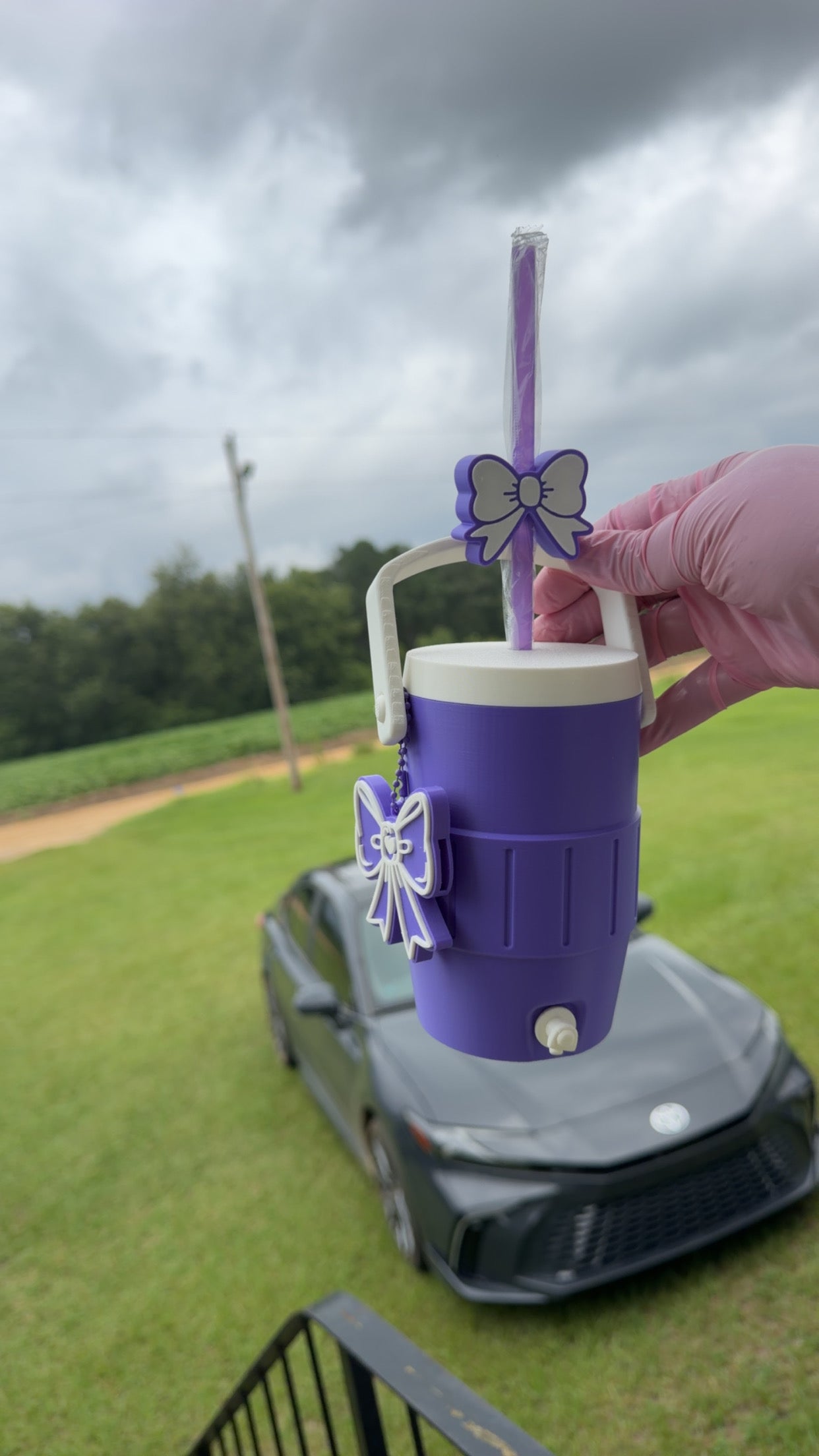 Purple Kan Koozie
