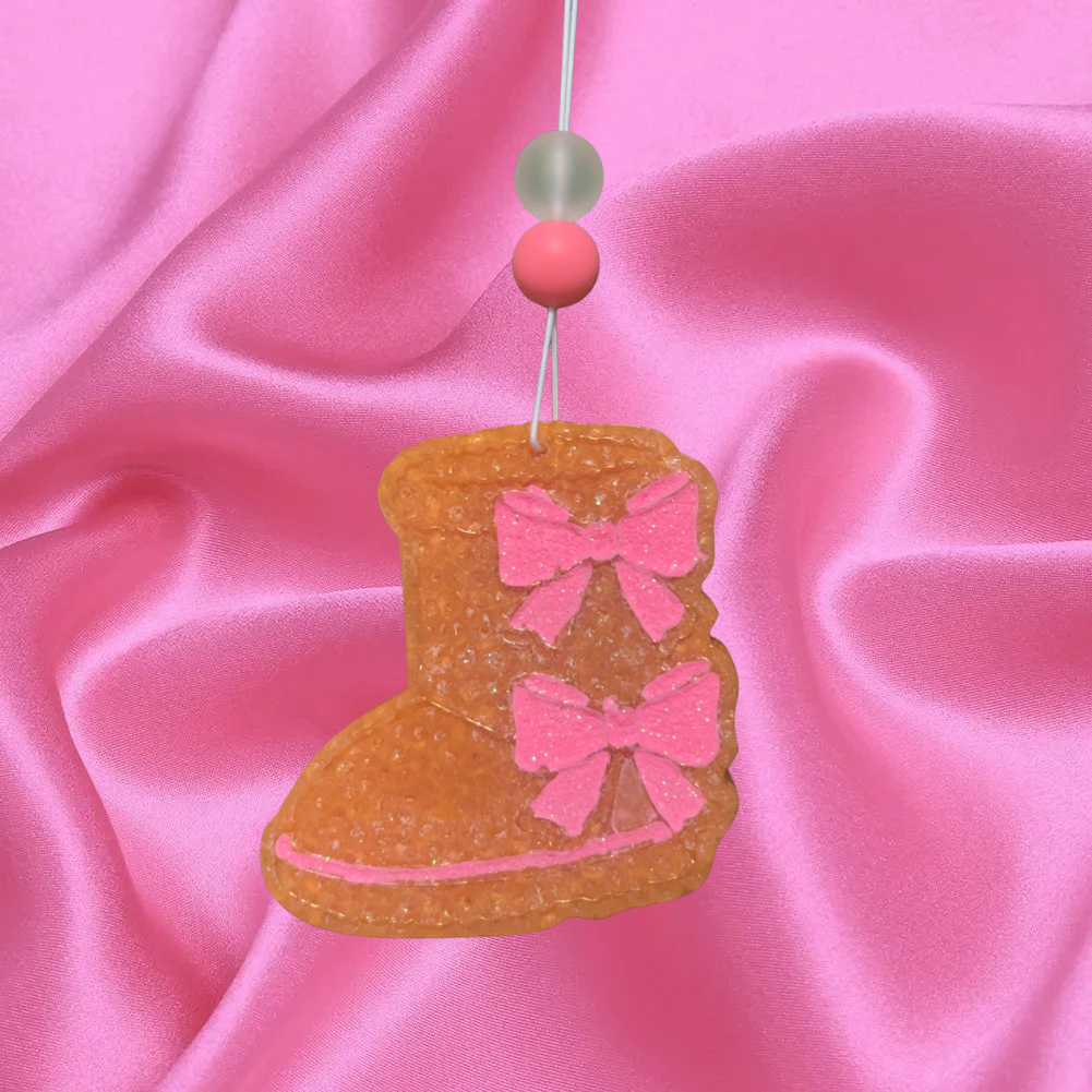 Boot With Pink Bows Freshie