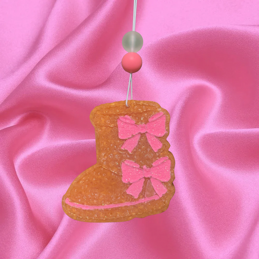 Boot With Pink Bows Freshie