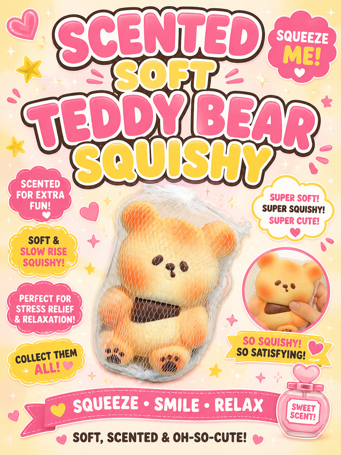 Scented Teddy Bear Squishy