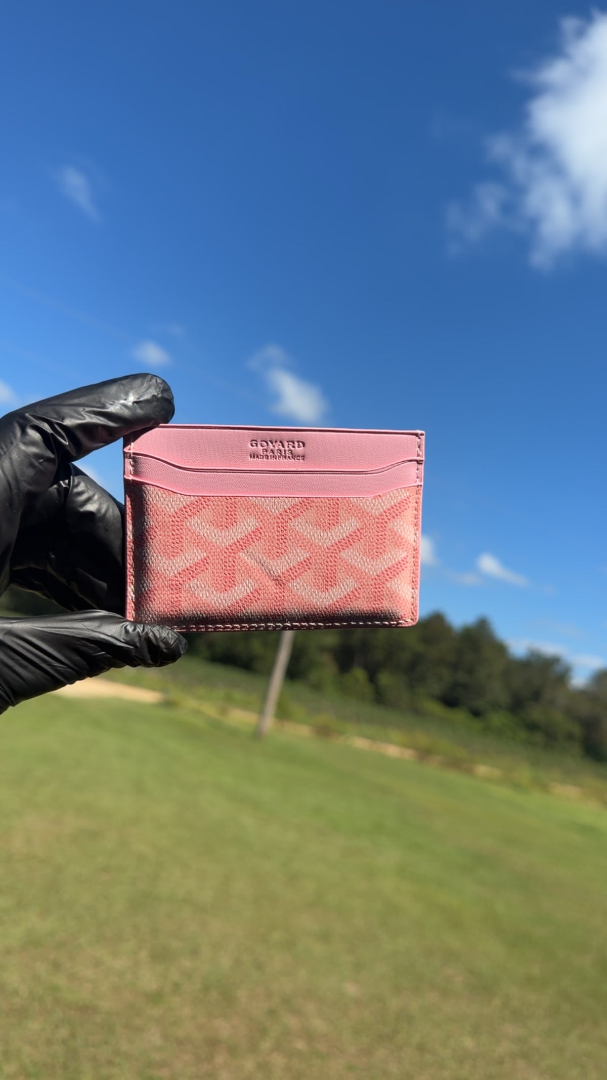 Pink Goyard Card Holder!