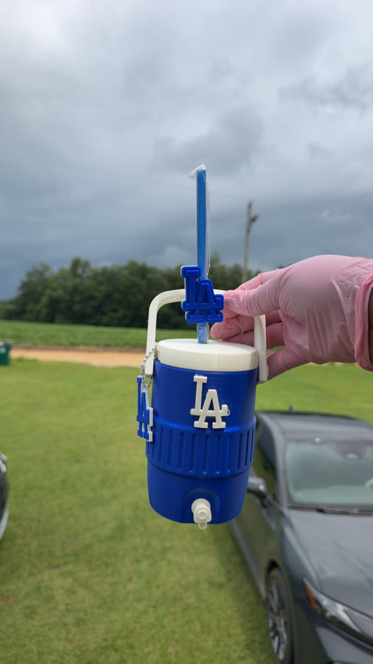 Blue LA Kan Koozie