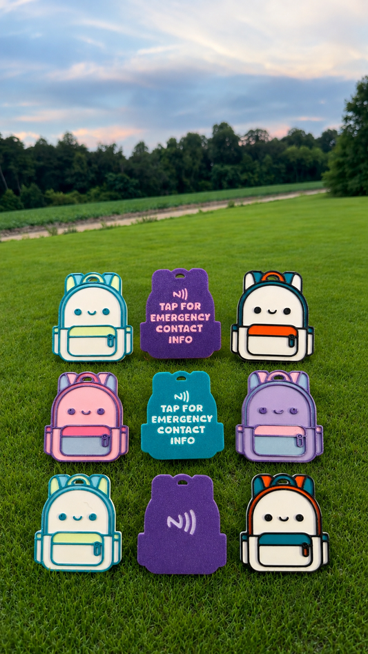 Backpack NFC Tag Keychain