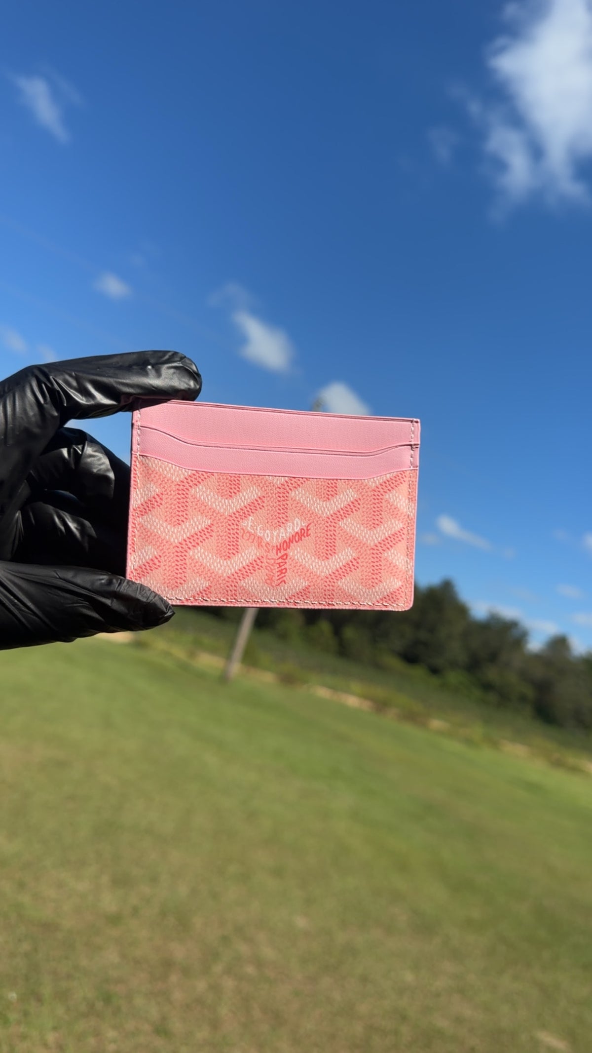 Pink Goyard Card Holder!