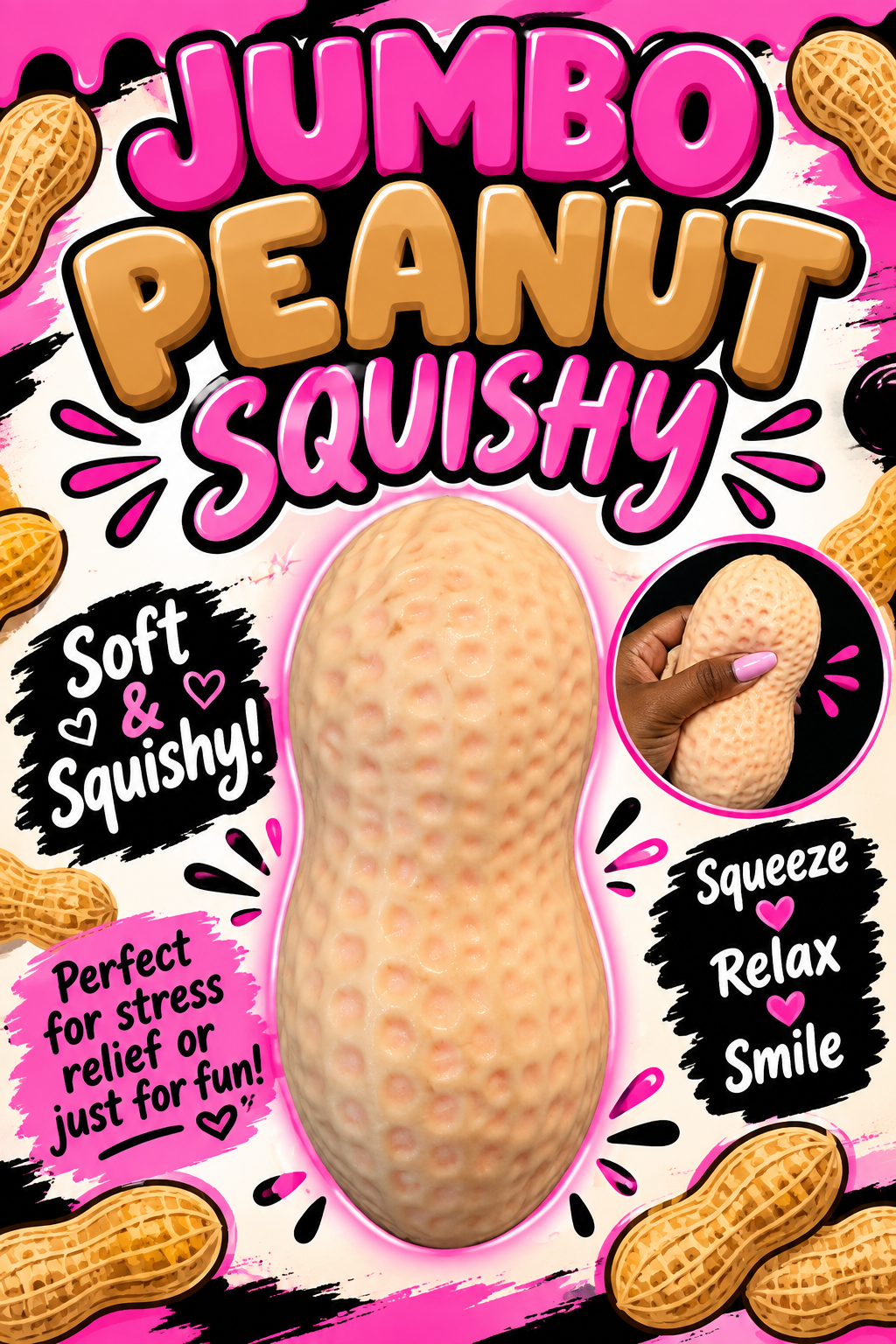 Jumbo Squishy Peanut