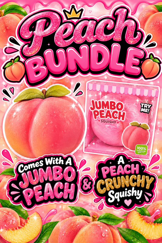 Jumbo Peach Squishy Bundle
