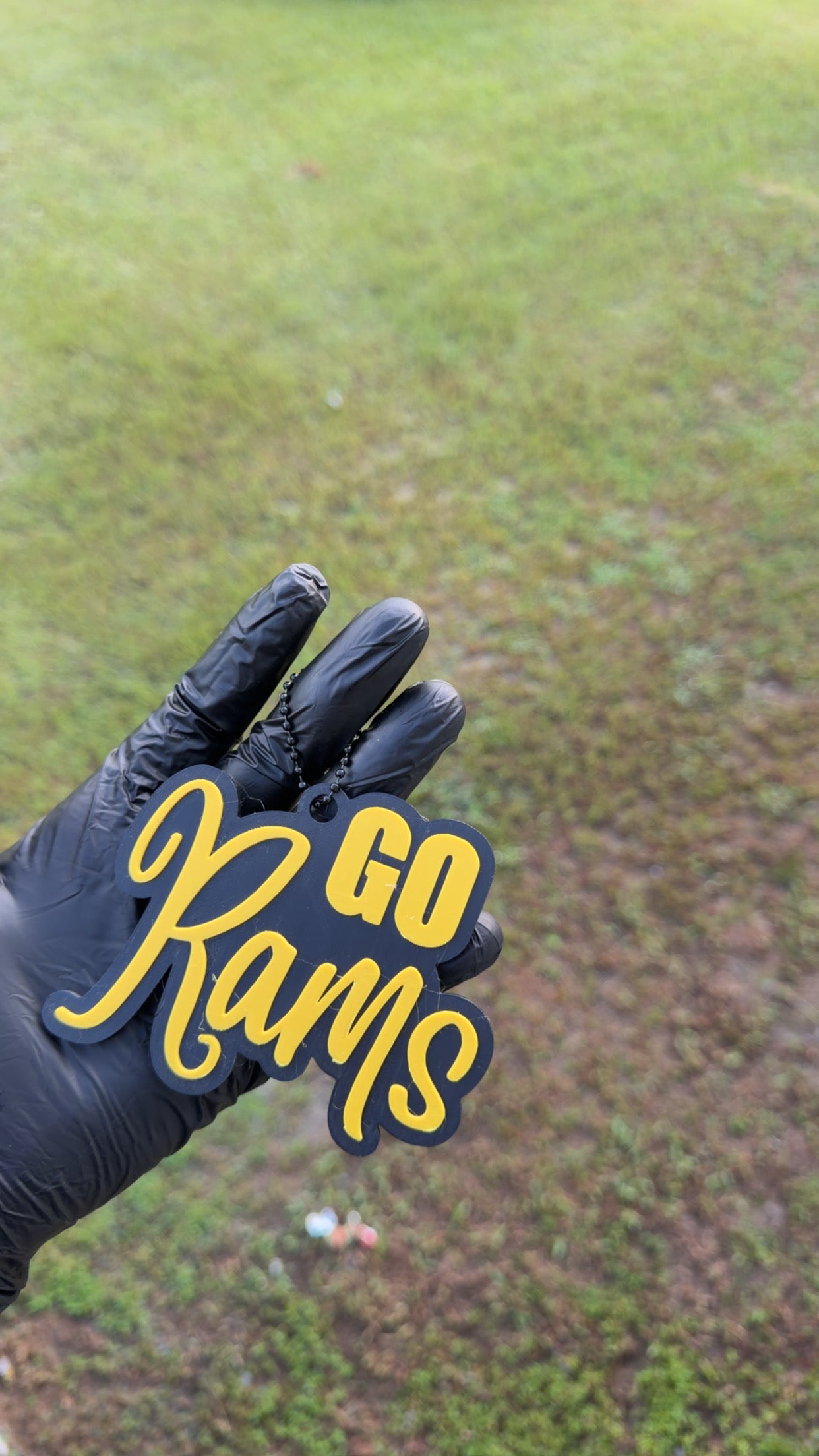 Go Rams Keychain