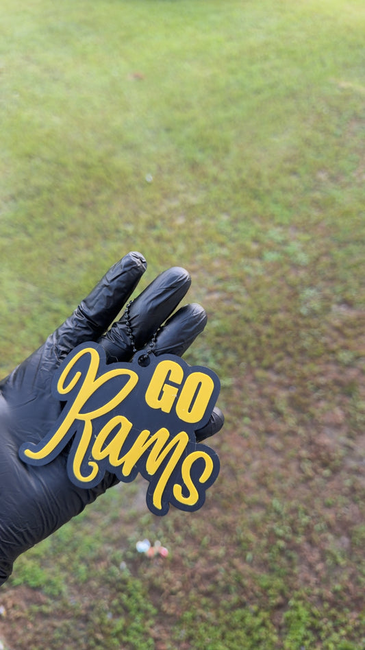 Go Rams Keychain