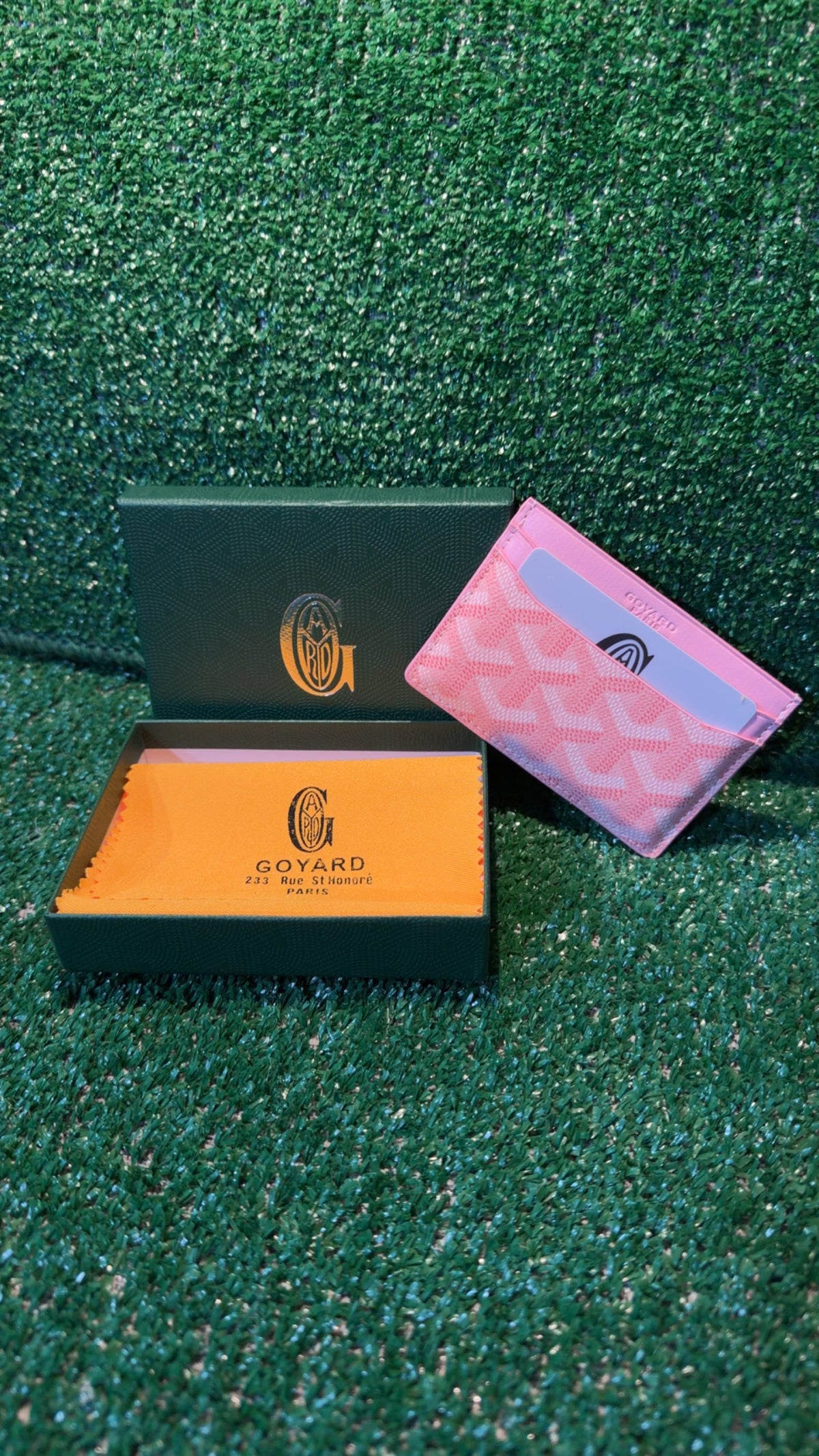 Pink Goyard Card Holder!
