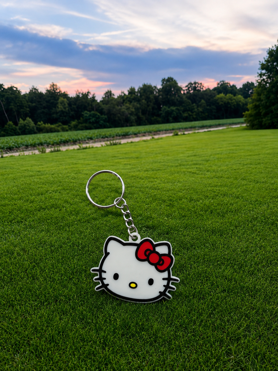Hello Kitty NFC Website Tag Keychain
