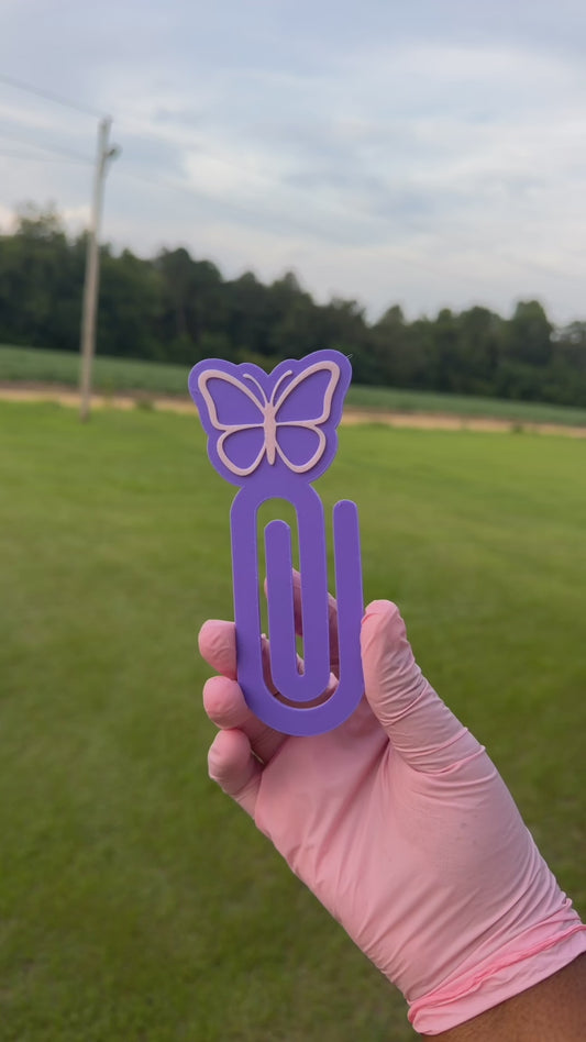 Jumbo Butterfly paper clip/ bookmark
