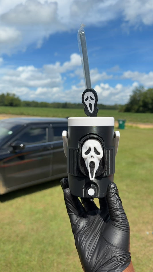 Ghost Face Kan Koozie